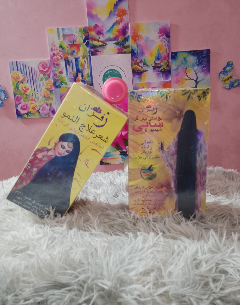 জাফরান শাইন ডুও - স্বাস্থ্যোজ্জ্বল চুলের সিক্রেট কম্বো! 💎