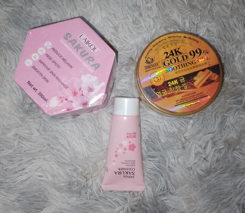 সাকুরা বডি কেয়ার, জাপান সাকুরা ক্লিনজার এবং ২৪কে গোল্ড সুদিং জেল রিভিউ 🌸✨