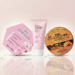 সাকুরা বডি কেয়ার, জাপান সাকুরা ক্লিনজার এবং ২৪কে গোল্ড সুদিং জেল রিভিউ 🌸✨