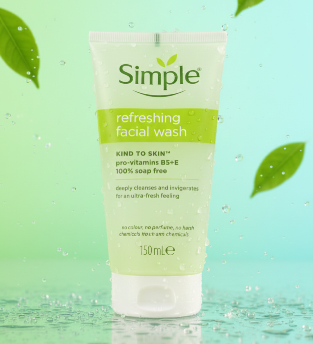 🌿 Simple Refreshing Facial Wash – এক নিমিষেই সতেজ ত্বক! ✨