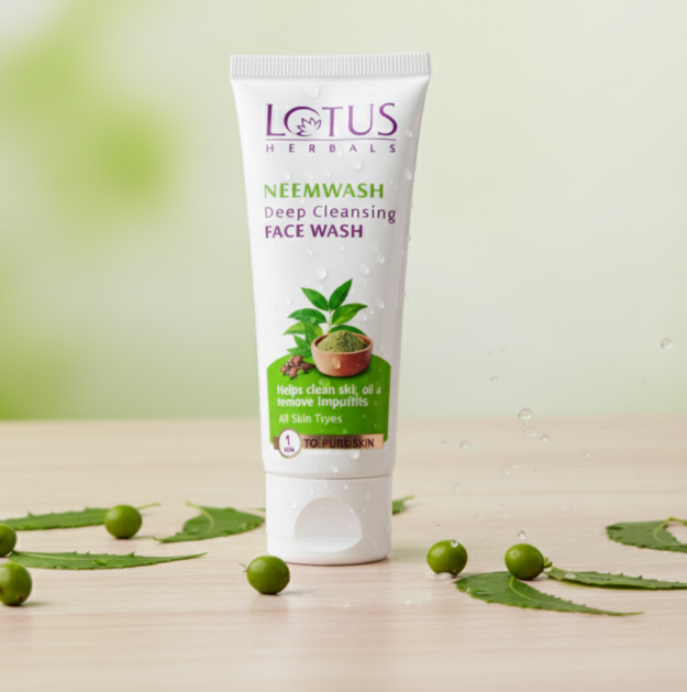 Lotus Herbals NeemWash – প্রাকৃতিক সুরক্ষায় পরিষ্কার ত্বক।