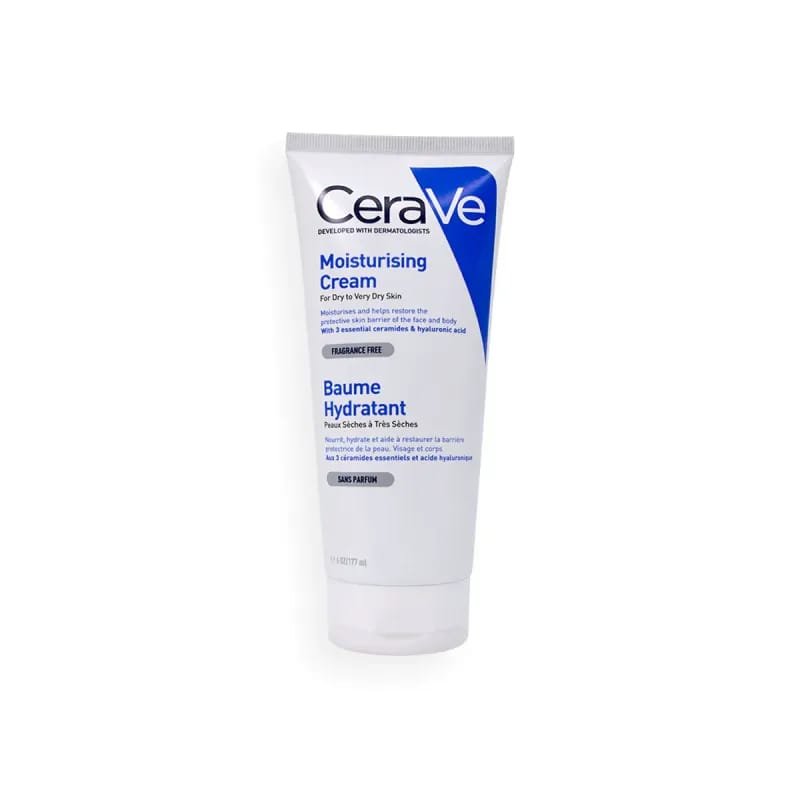CeraVe Moisturising Cream for Dry to Very Dry Skin (Baume Hydratant) – মুখ ও শরীরের জন্য গভীর ময়েশ্চারাইজিং ক্রিম।
